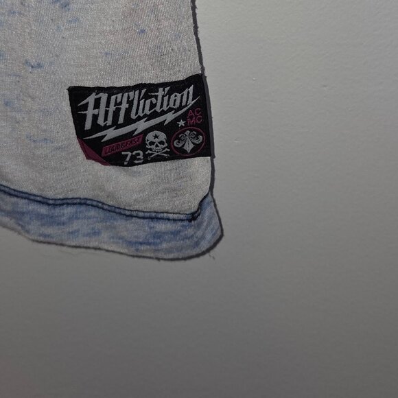 Affliction Speed Shop V Neck T Shirt - Picture 3 of 4